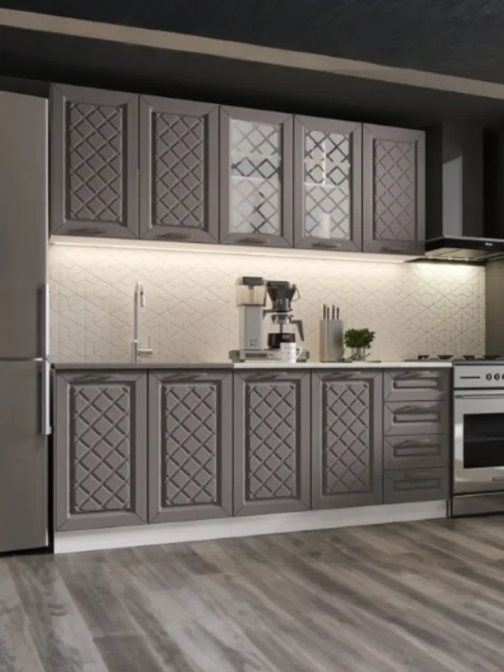 Шкаф кухонный напольный, тумба под раковину Агава, ширина 60 см, цвет Трюфель М600
